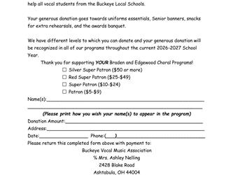 Choir fundraiser